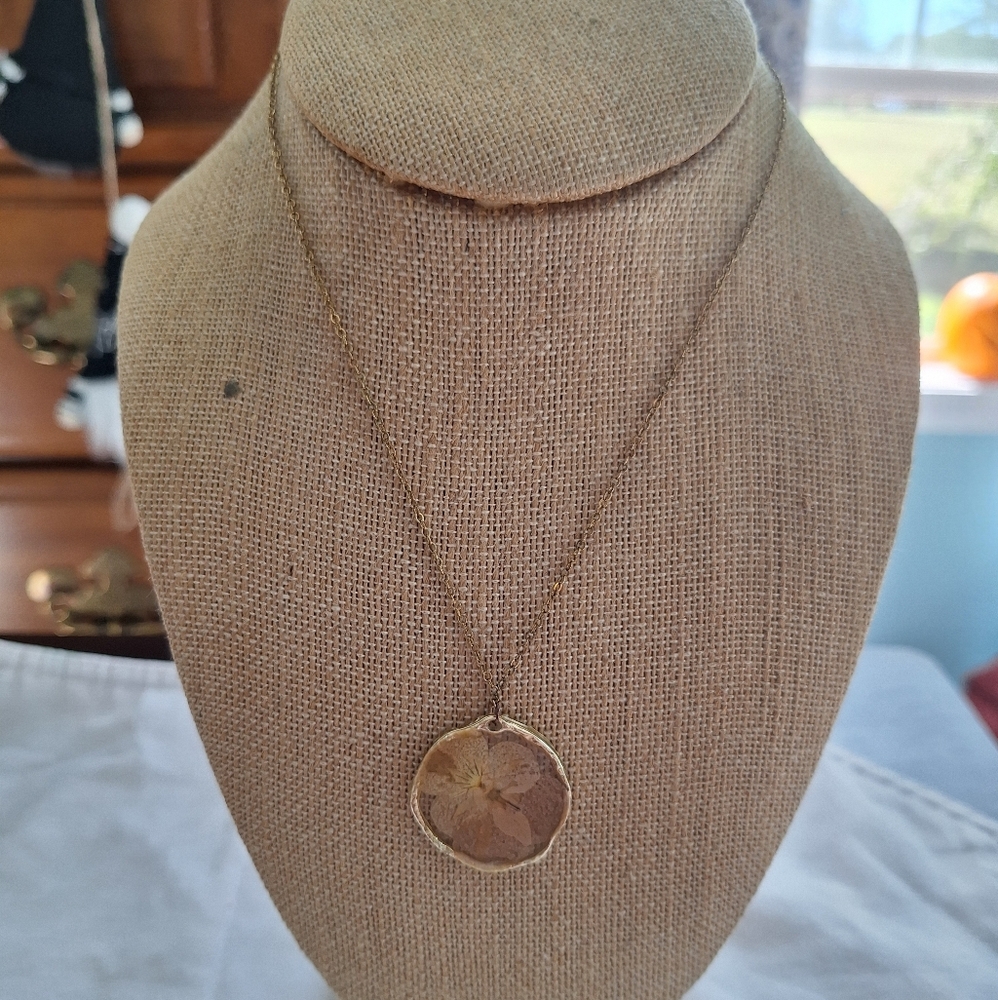 Pressed Flower Necklace